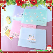 [ Hot trend ]Bìa đựng hồ sơ A4 - khóa zip chống thấm nước - MẪU GIAO NGẪU NHIÊN